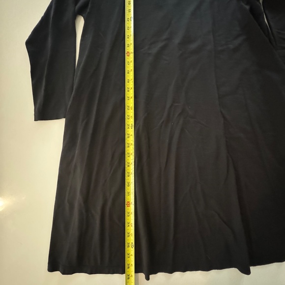 Wool& Rowena Swing Dress 1X LONG Black - Picture 6 of 6